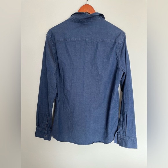 Buffalo David Bitton Denim like Long Sleeve Shirt size medium - Picture 4 of 4